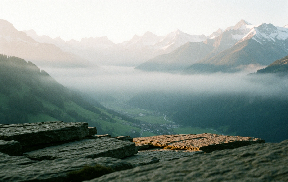 Schweizer Alpenlandschaft bei St. Gallen